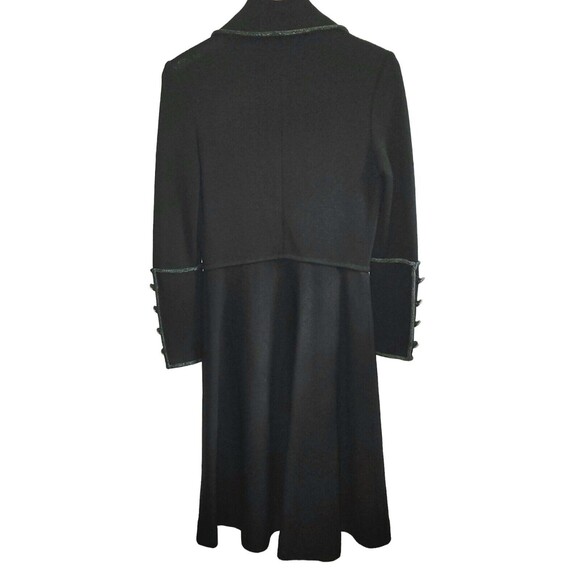 NWT Vintage Cadillac Mod 1960s Italian Pure Virgin Wool Long Black Sweater Flaws - Picture 16 of 16